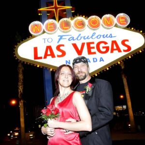 Famous Las Vegas Sign Themed Wedding