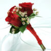 Three Rose Bouquet - Red