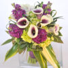 Picasso Mini Calla Lilly Bouquet & Matching Lilly Boutonniere